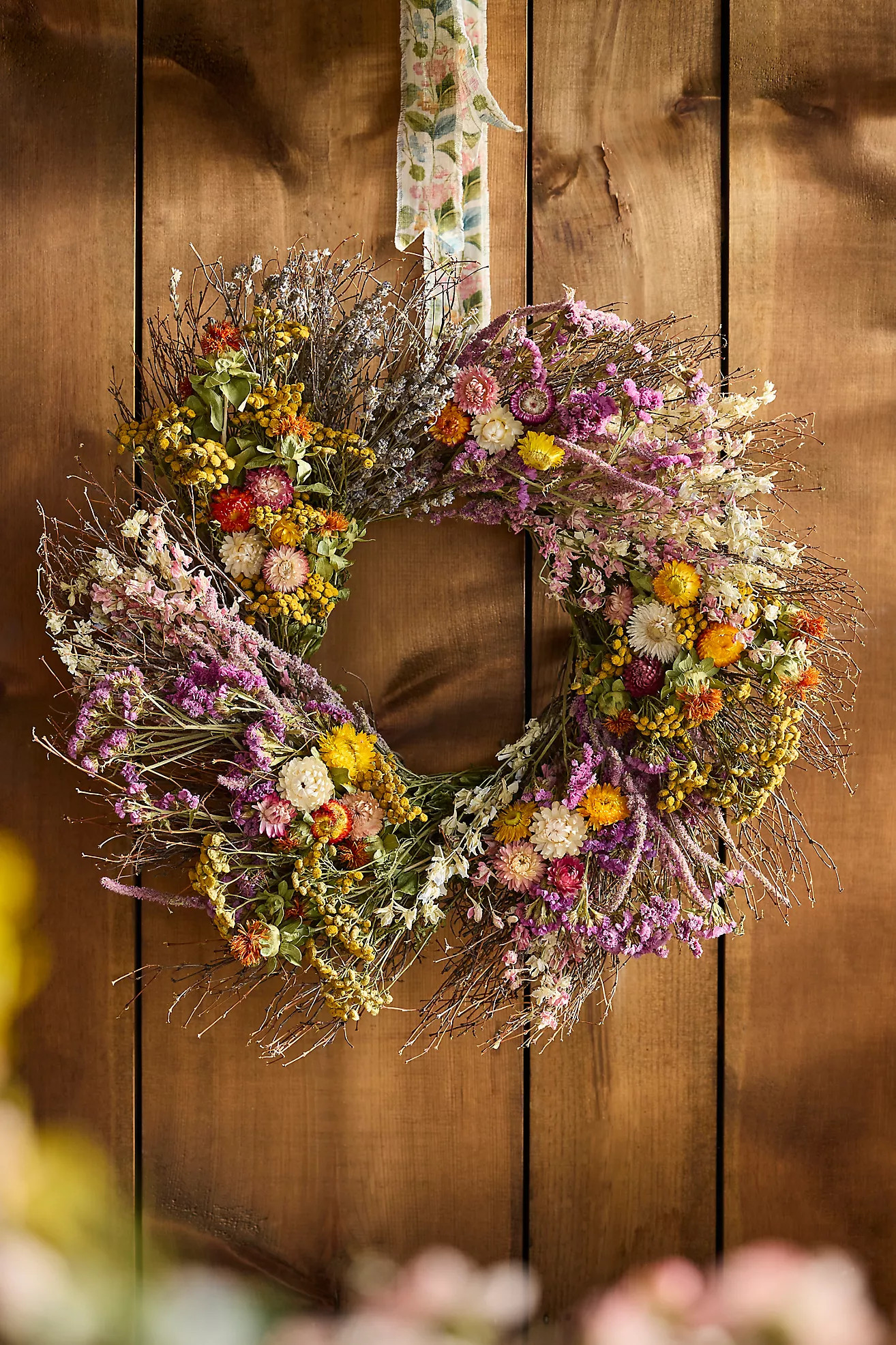 Tansy Garden Dried Wreath | Anthropologie (US)
