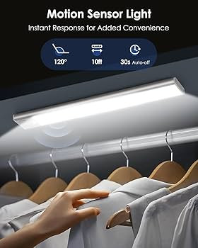 12in Under Cabinet Lighting Wireless, 2500mAh Rechargeable Motion Sensor Lights Indoor, Battery O... | Amazon (US)
