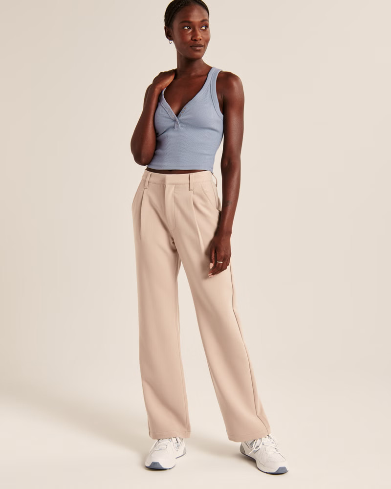 Women's Essential Henley Tank | Women's Tops | Abercrombie.com | Abercrombie & Fitch (US)