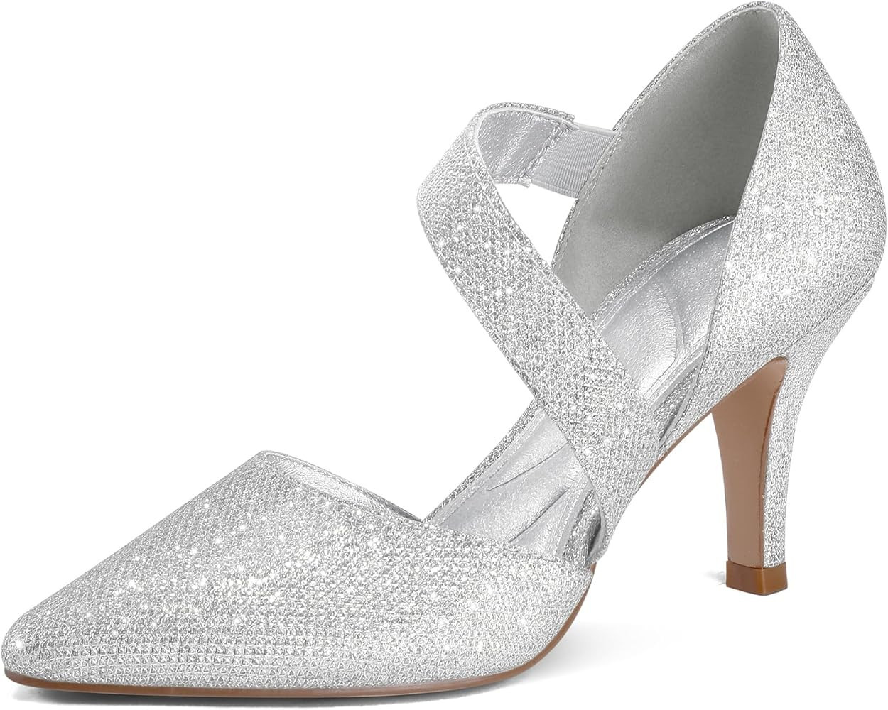 mysoft Women's Pointed Toe Low Stiletto Heel Dress Pumps Shoes | Amazon (US)