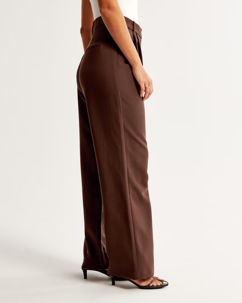 Curve Love A&F Sloane Tailored Pant | Abercrombie & Fitch (US)