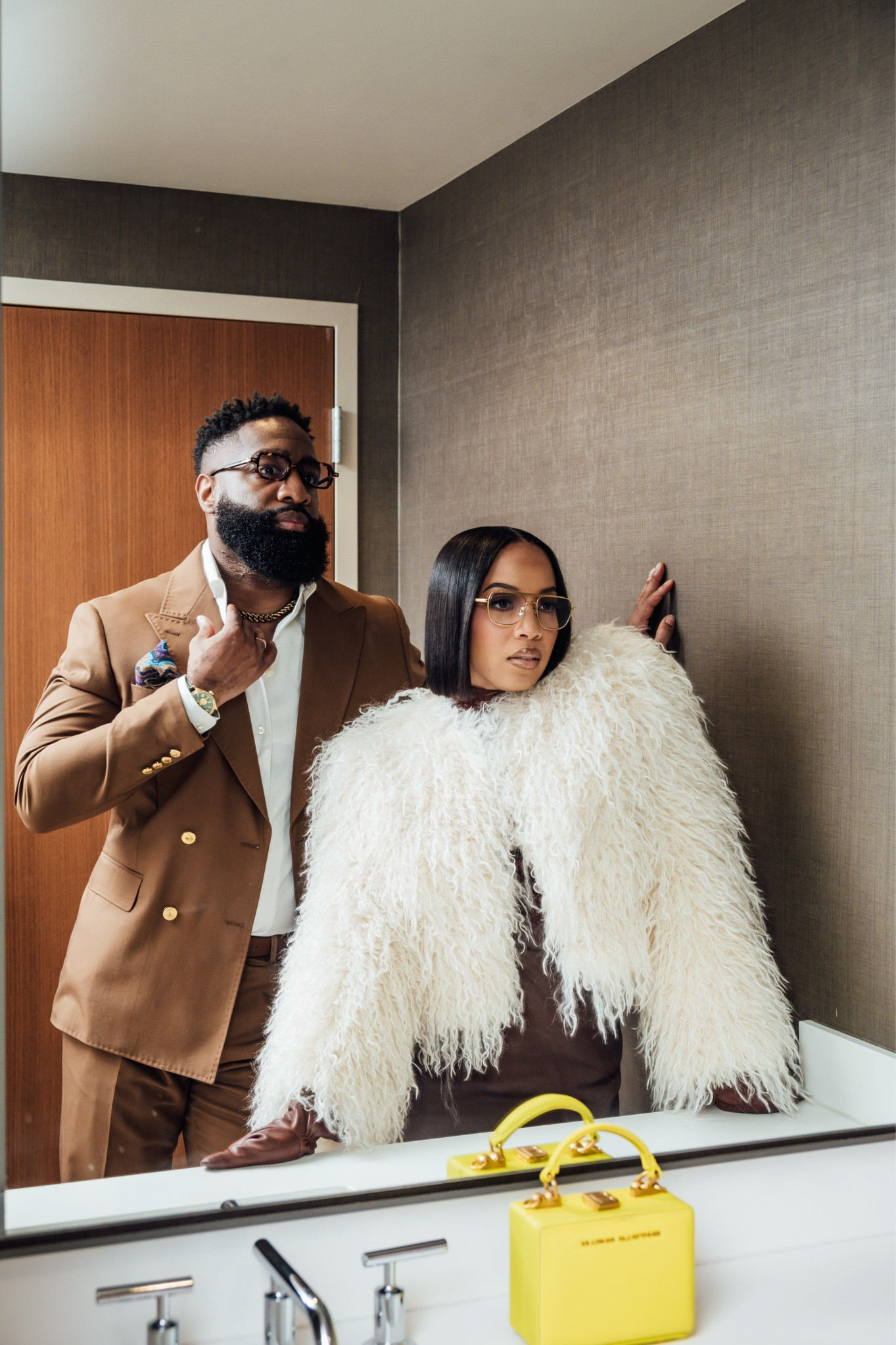 Shades of brown and cream for our date night 🤎🤍

#LTKNYFW #LTKStyleTip #LTKParties