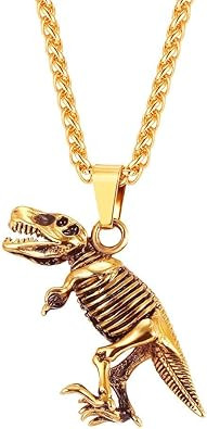 U7 Stainless Steel Shark Necklaces,18K Gold Plated Dolphin/Swordfish/Shark Pendant Necklace,Punk ... | Amazon (US)