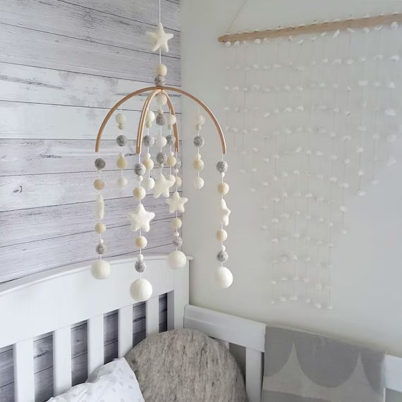 Natural & Neutral Baby Mobile Nursery Mobile Cot Mobile | Etsy | Etsy (US)