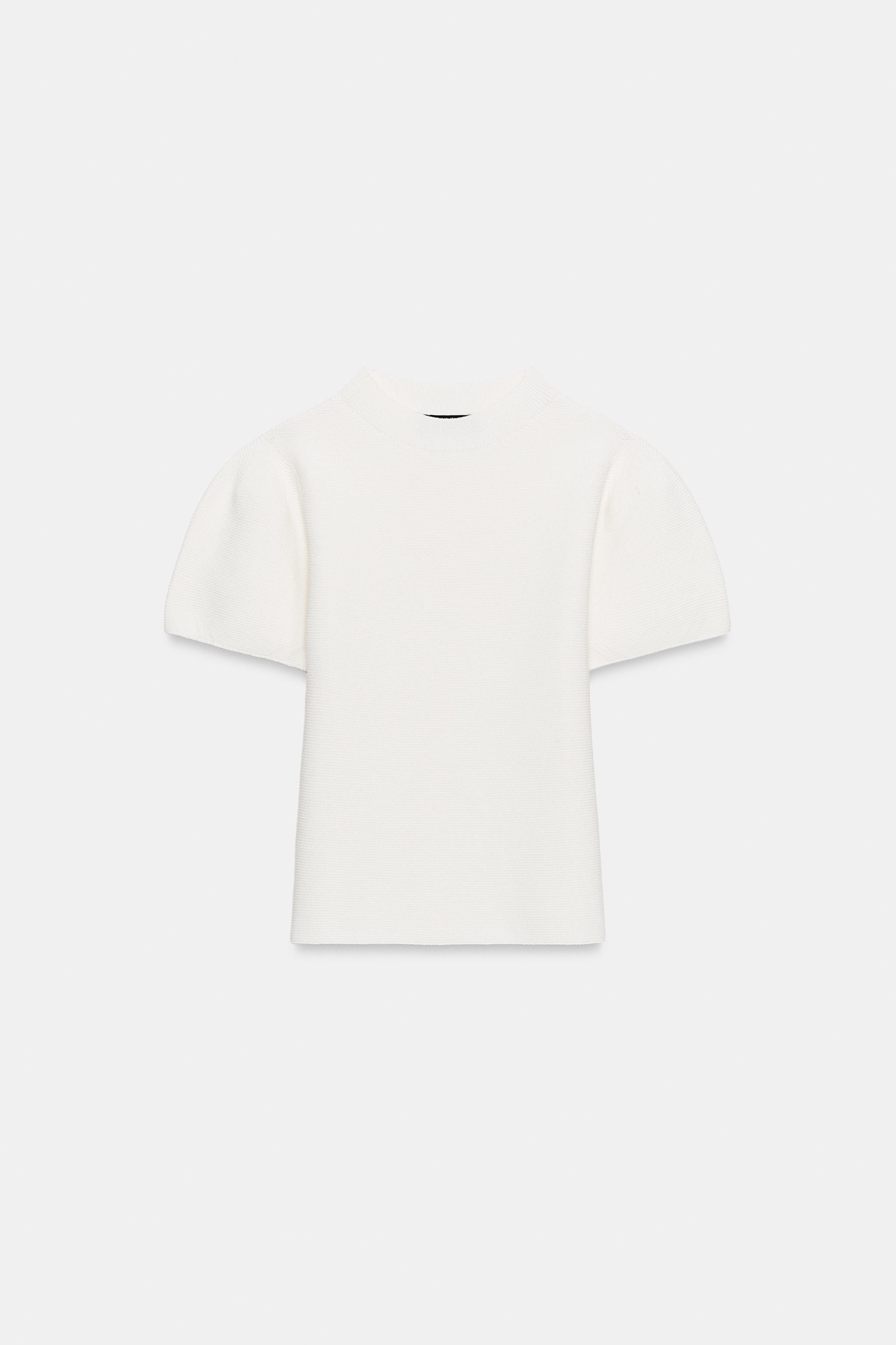 STRICKTOP MIT BALLONÄRMELN | Zara DE