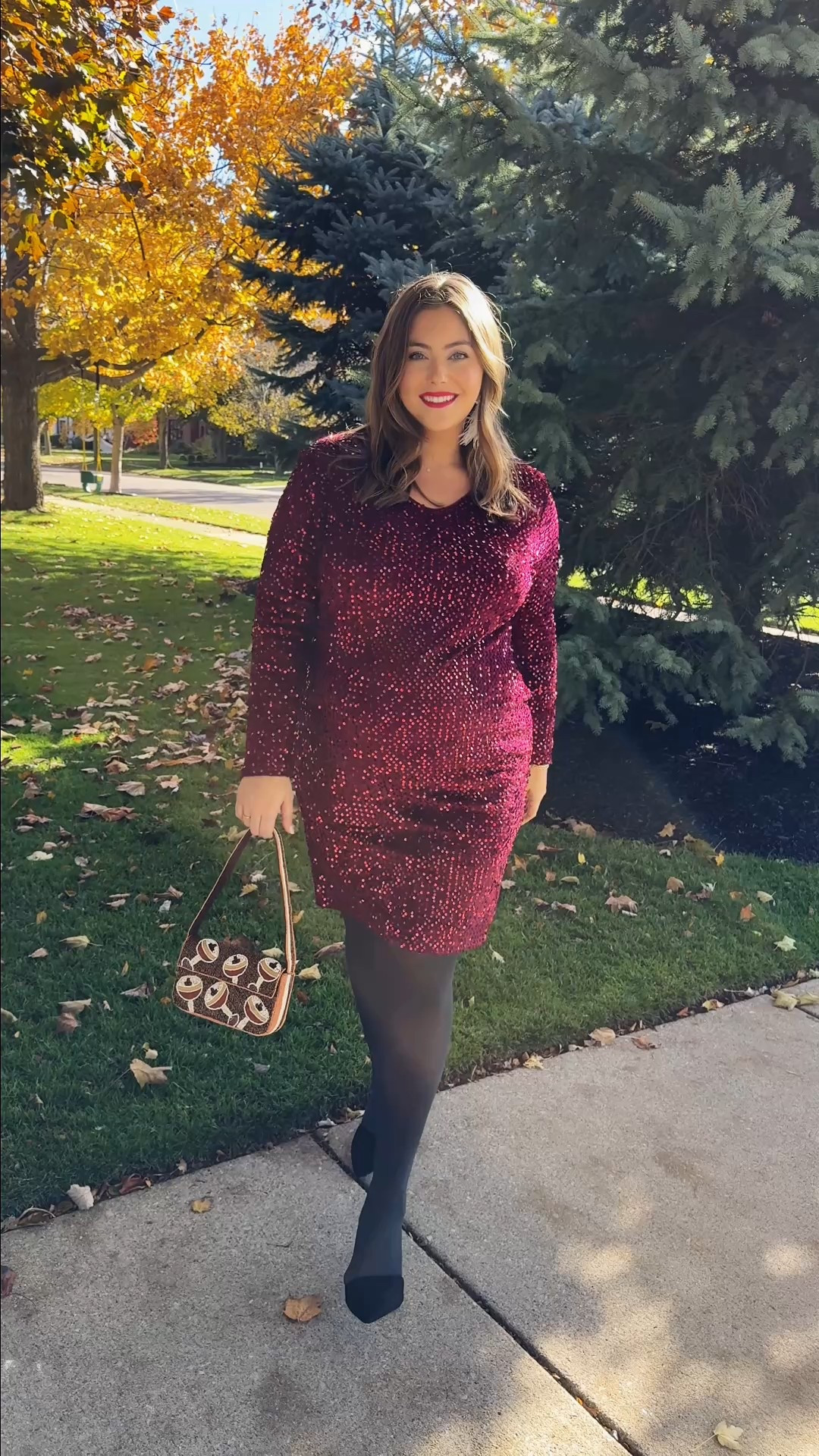 Holiday outfit inspo - Wearing size 20 (sized up for the bump, would normally wear 18)  - holiday dress + sharing more holiday outfit inspo @amazon #ad #founditonamazon #WinterFavorites2025

#LTKHoliday #LTKootd #LTKCyberWeek