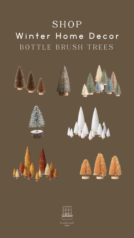 Some of the best sets of bottle brush trees, for those who like a traditional green as well as something more stylized!

#LTKHoliday #LTKhome #LTKSeasonal
