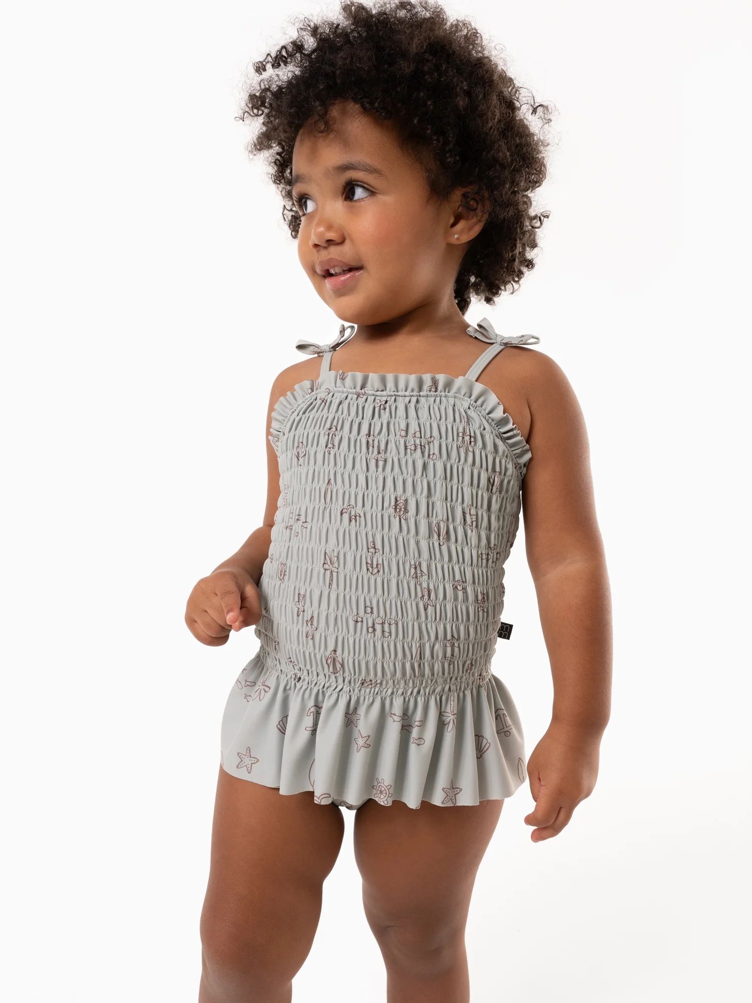 Modern Moments by Gerber Baby and Toddler Girl Smocked Swimsuit, Sizes 12M- 5T | Walmart (US)