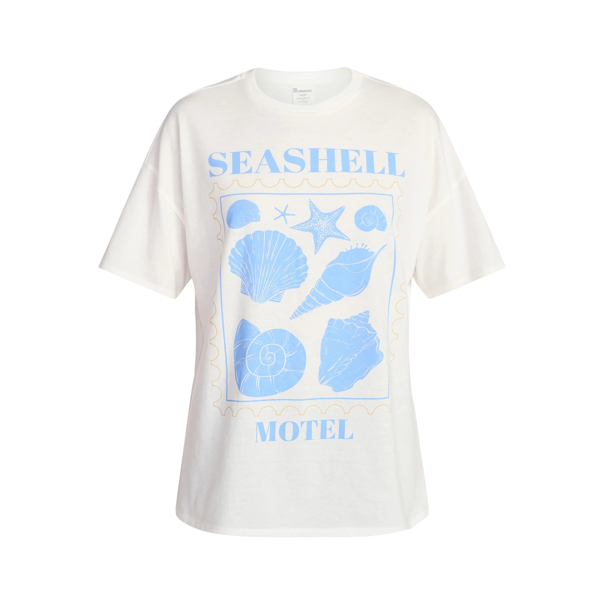 No Boundaries Washed Graphic Boyfriend Tee, Women's XXS-XXL | Walmart (US)