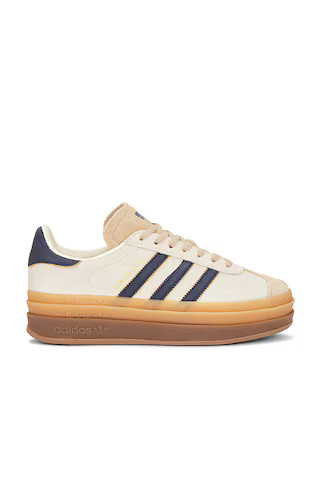 adidas Originals Gazelle Bold in White & Indigo from Revolve.com | Revolve Clothing (Global)