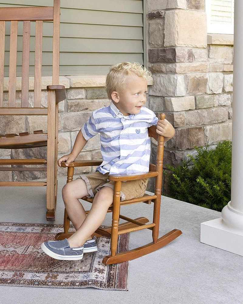 Woodlawn&Home, 881338, Classic Child's Porch Rocker, Natural Oak | Amazon (US)