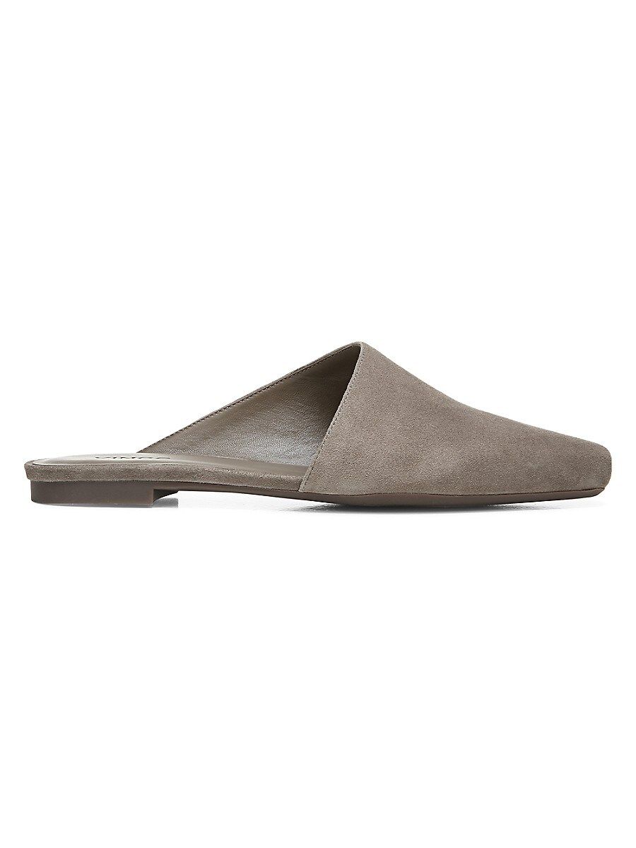 Vince Women's Gena Suede Mules - Grey - Size 6 | Saks Fifth Avenue OFF 5TH