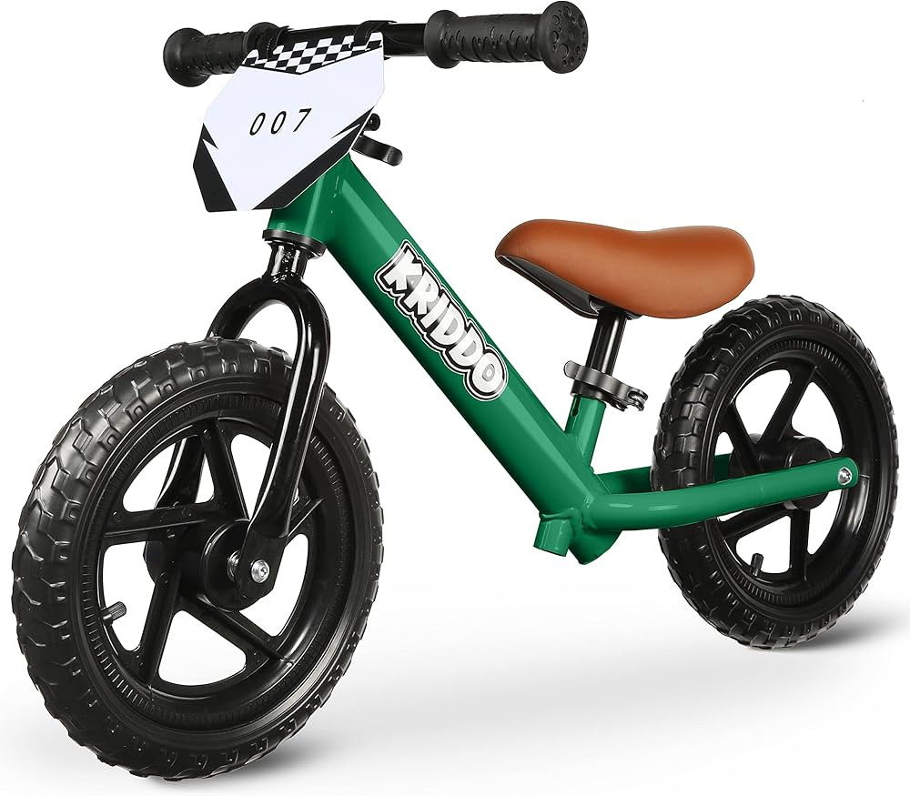 KRIDDO Toddler Balance Bike 2 Year Old, Age 24 Months to 5 Years Old, 12 Inch Push Bicycle with C... | Amazon (US)