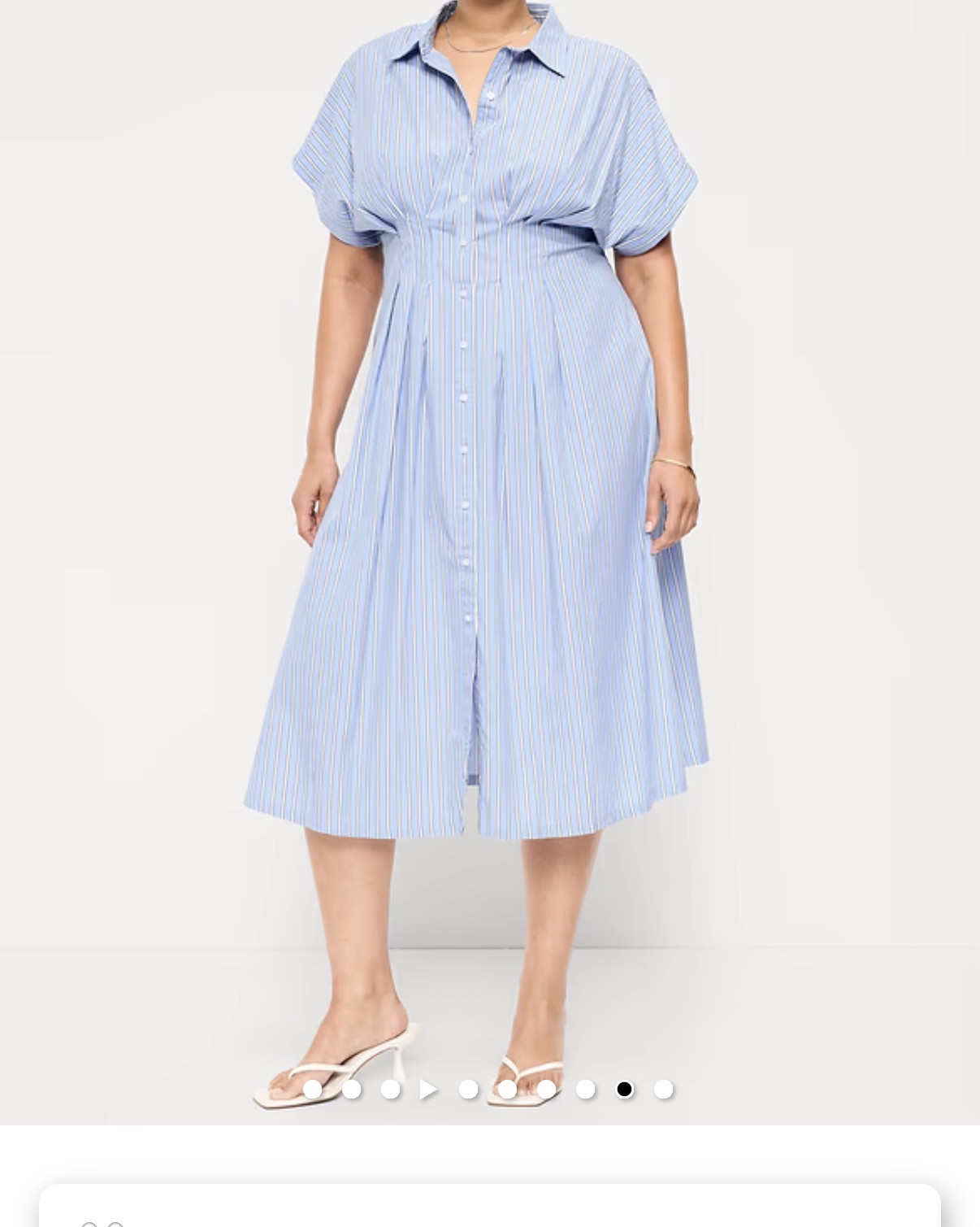 Perfect dresses for plus sized women- highlights the waist, makes hourglass figure and hides the arms. Still breezy enough for heat waves and on 20% off!

#LTKsummer #LTKplussize #LTKover50style
