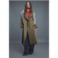 Stradivarius Long basic trench coat  Khaki M | Stradivarius (UK)