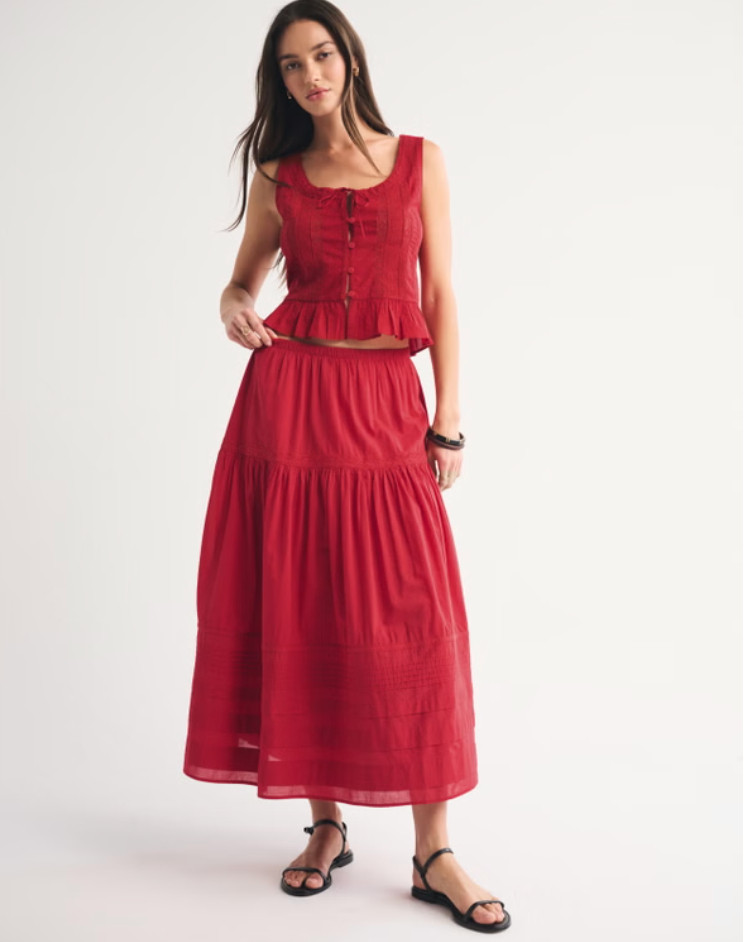 Create a relaxed boho vibe with a flowy maxi skirt styled with a simple top and sandals. Perfect for vacations, beach days, and effortless everyday outfits. 

 #LTKgrwm #LTKootd #LTKmomlife