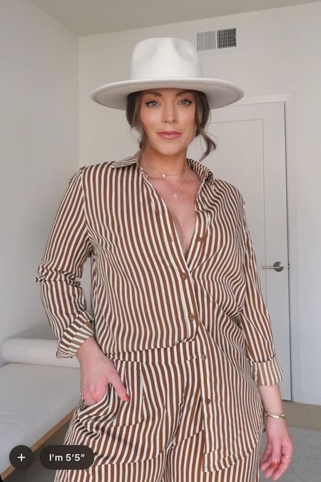 Easy spring outfit with a little western flare to it!

Miranda Frye jewelry use code brittanyann to take $$ off!

Stripe shirt, stripe pants, pant set, pointed booties, gold jewelry

#LTKSeasonal #LTKstyletip #LTKunder100