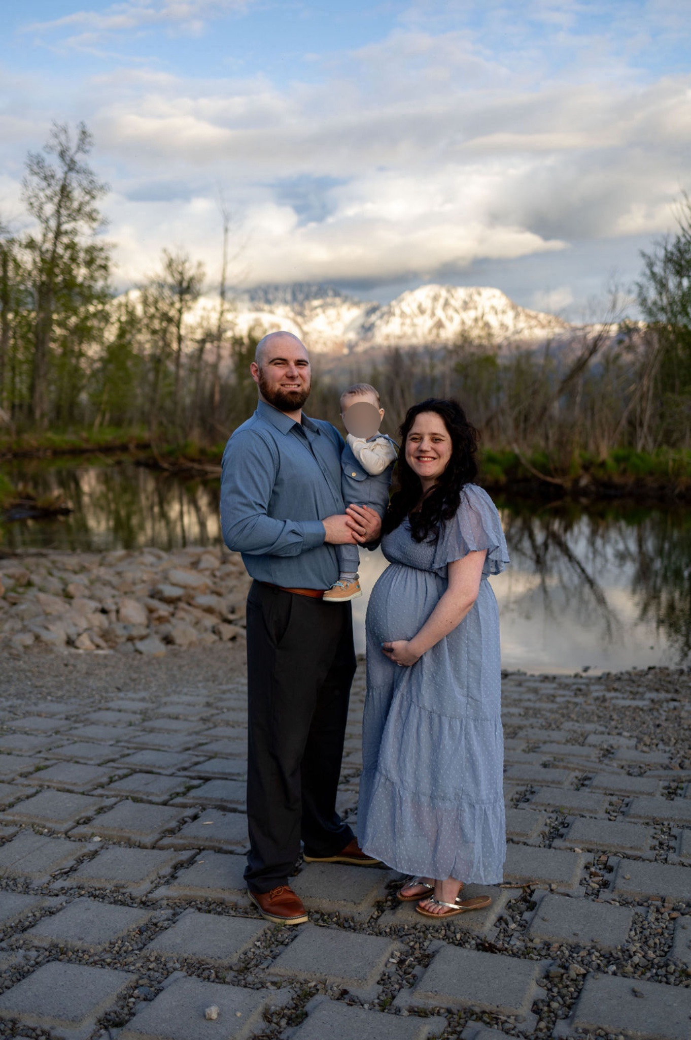 Maternity dress | pregnant dress | pregnancy dress | Maternity outfit | pregnant outfit | pregnancy outfit | Maternity | bump | pregnant | pregnancy | bump friendly | blue dress | maternity photoshoot 

#LTKFamily #LTKBump #LTKFindsUnder50