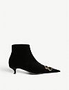 BB embellished velvet ankle boots | Selfridges