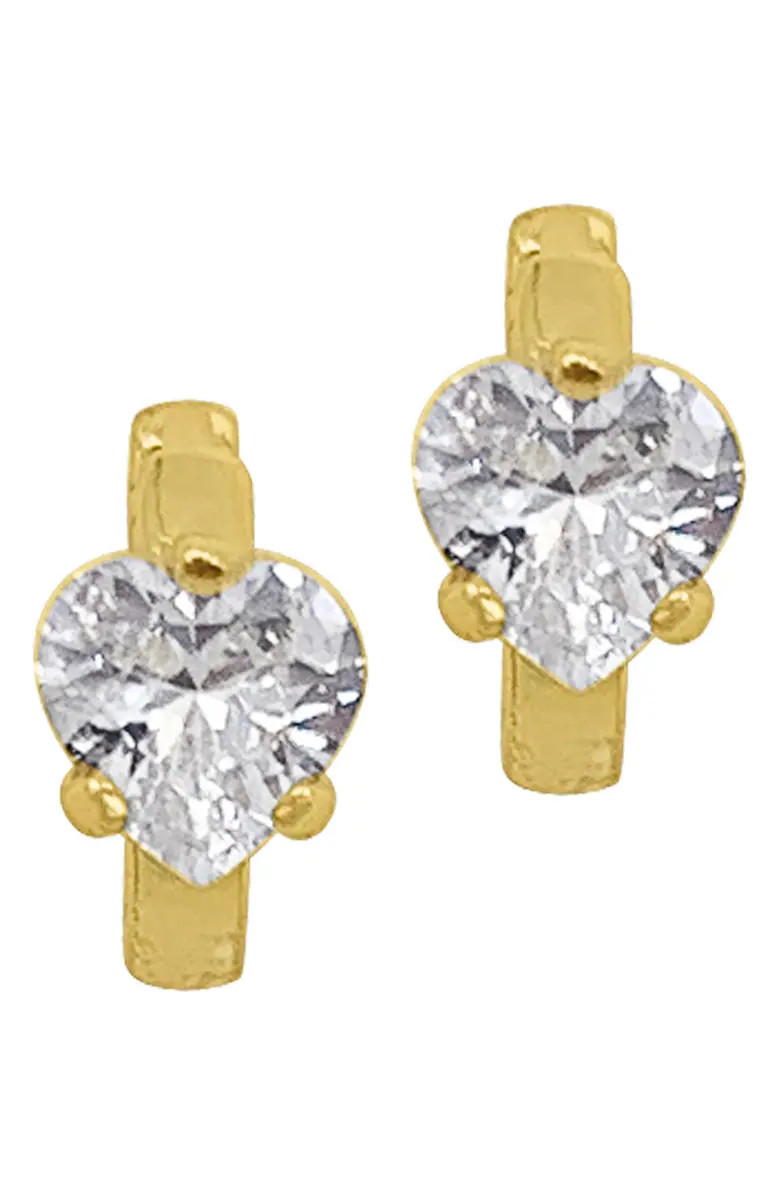 Adornia 14K Yellow Gold Heart Shape CZ Huggie Hoop Earrings | Nordstromrack | Nordstrom Rack