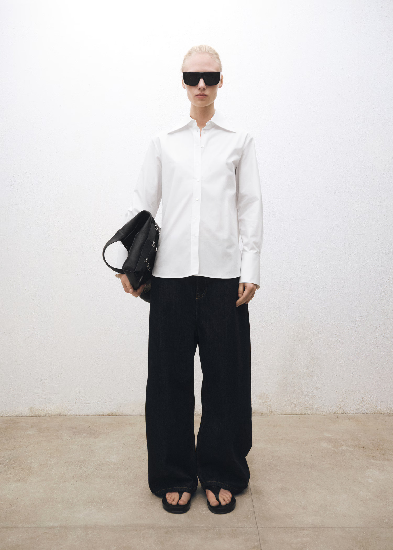 Oversize cotton shirt - Women | MANGO Canada | Mango Canada