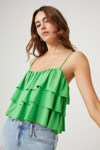Tiered Ruffle Cropped Cami | Forever 21 (US)