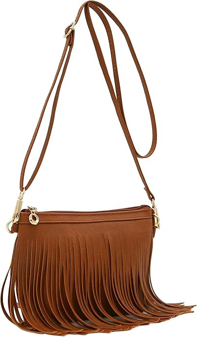 FashionPuzzle Small Fringe Crossbody Bag with Wrist Strap | Amazon (US)