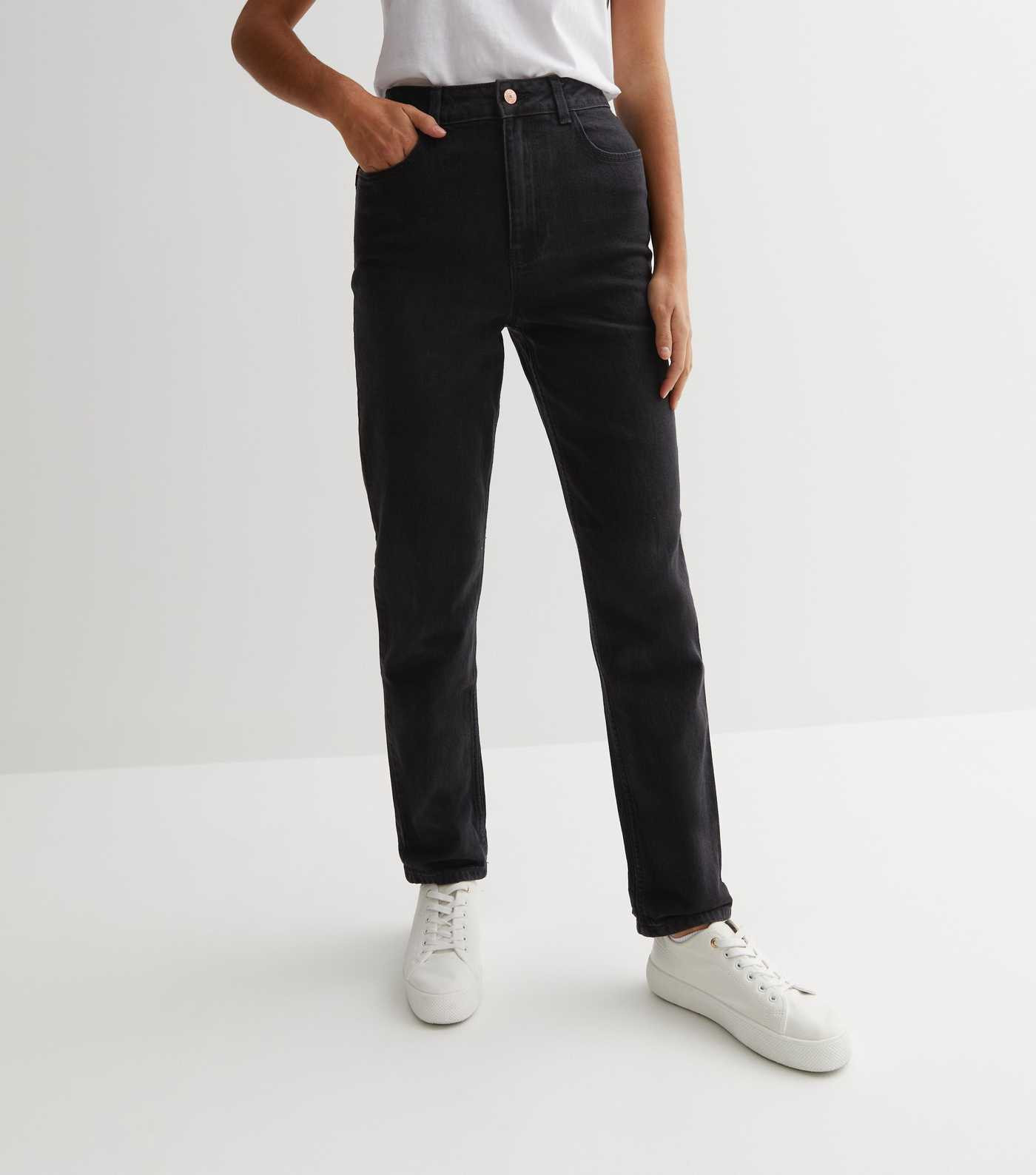 Black Dark Wash Waist Enhance Tori Mom Jeans
						
						Add to Saved Items
						Remove from Sa... | New Look (UK)