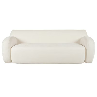 TiramisuBest 81.5" Minimalist Compression 3-Seater Sofa,Beige Polyester | Target