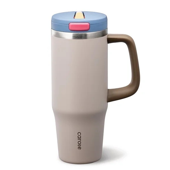 Carote Insulated Stainless Steel Tumbler with Handle and Lid, Leakproof Double Wall Vacuum Travel... | Walmart (US)