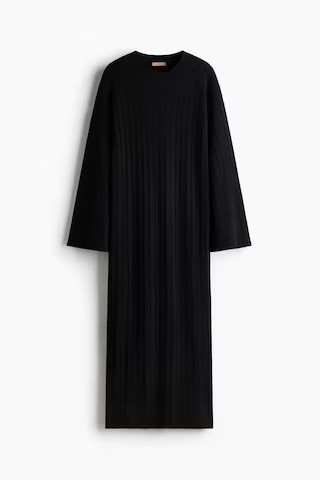 H & M - Kleid in Zopfstrick - Schwarz - Damen | H&M (DE, AT, CH, NL, FI)