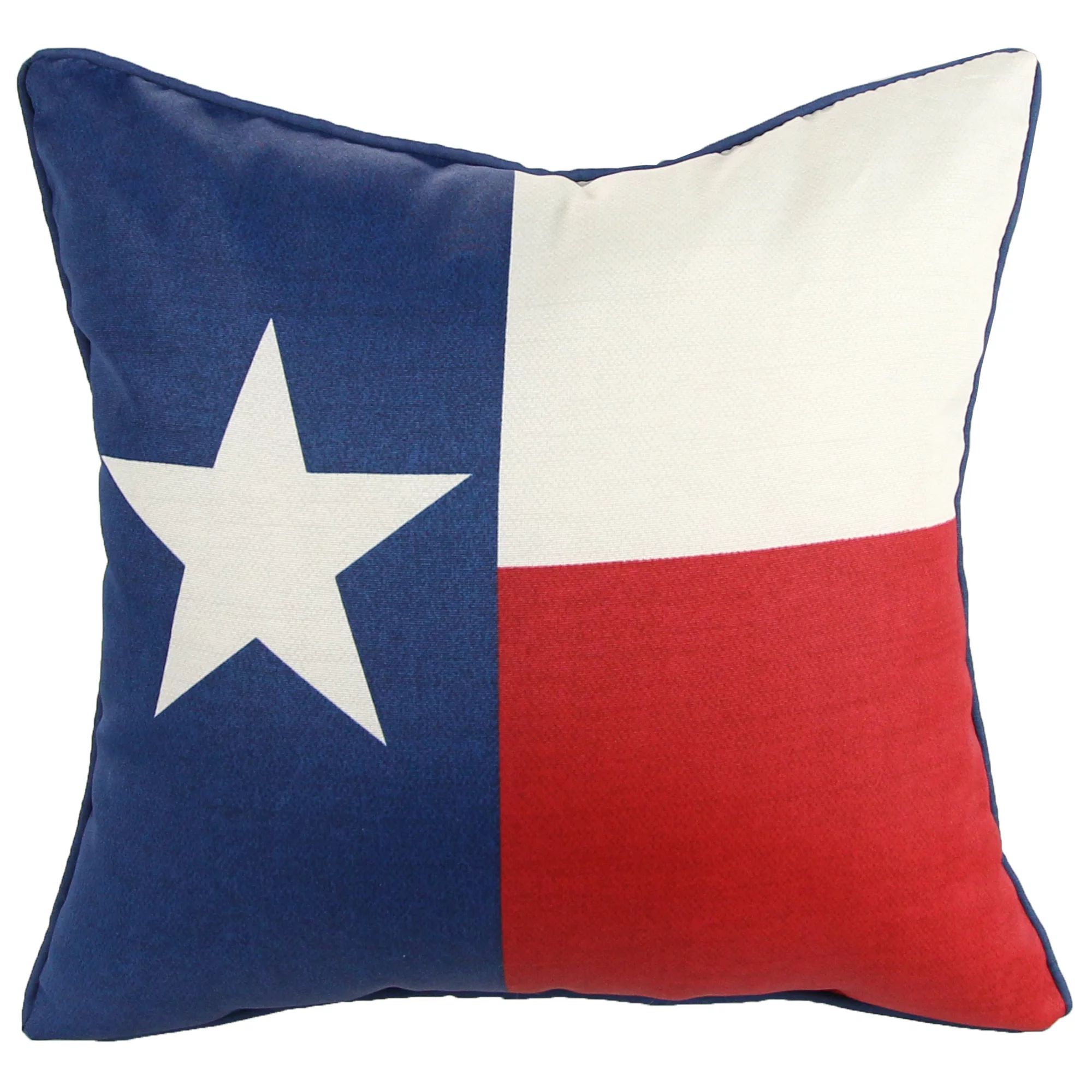 Mainstays Outdoor Throw Pillow, 18", Red, White and Blue Texas Flag | Walmart (US)