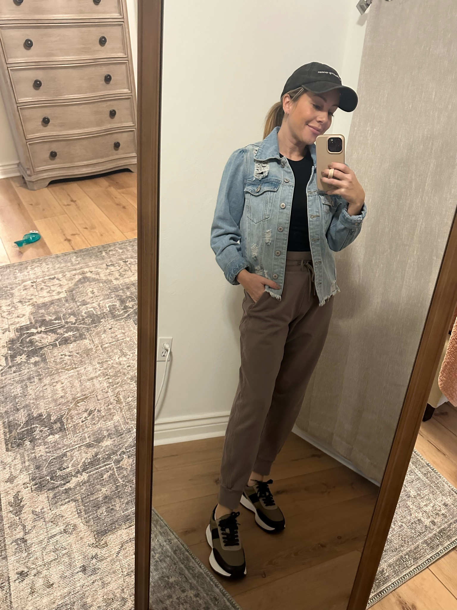 Casual day at Marshall’s, calls for casual lewk! Denim Jacket • Relaxed Sweats • DV sneakers 

#LTKSeasonal #LTKU #LTKstyletip