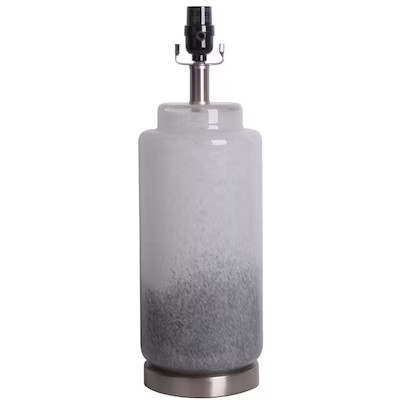 allen + roth  19-in Art Glass Plug-In 3-Way Glass Lamp Base | Lowe's