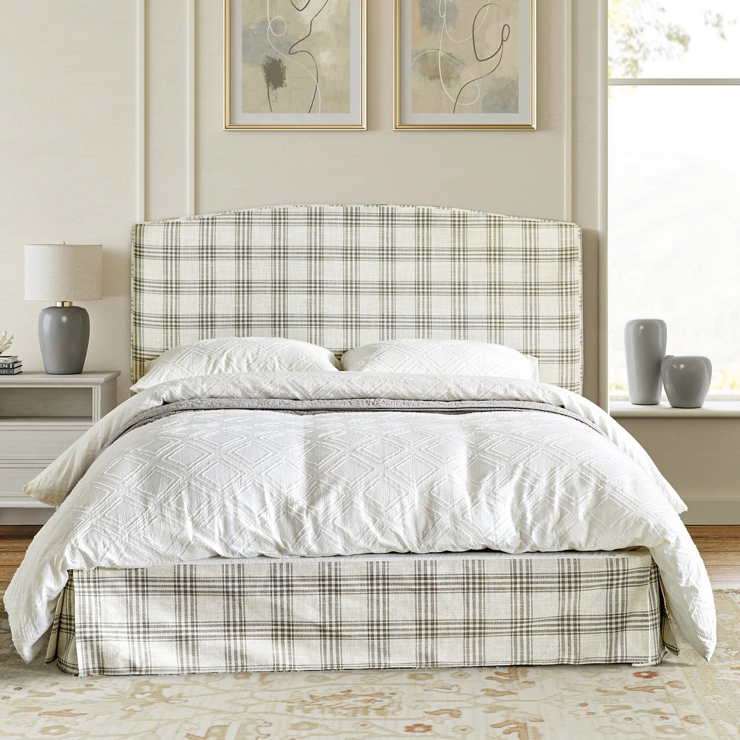 Sohni Upholstered Platform Bed with Washable Slipcover and Adjustable Headboard | Wayfair North America