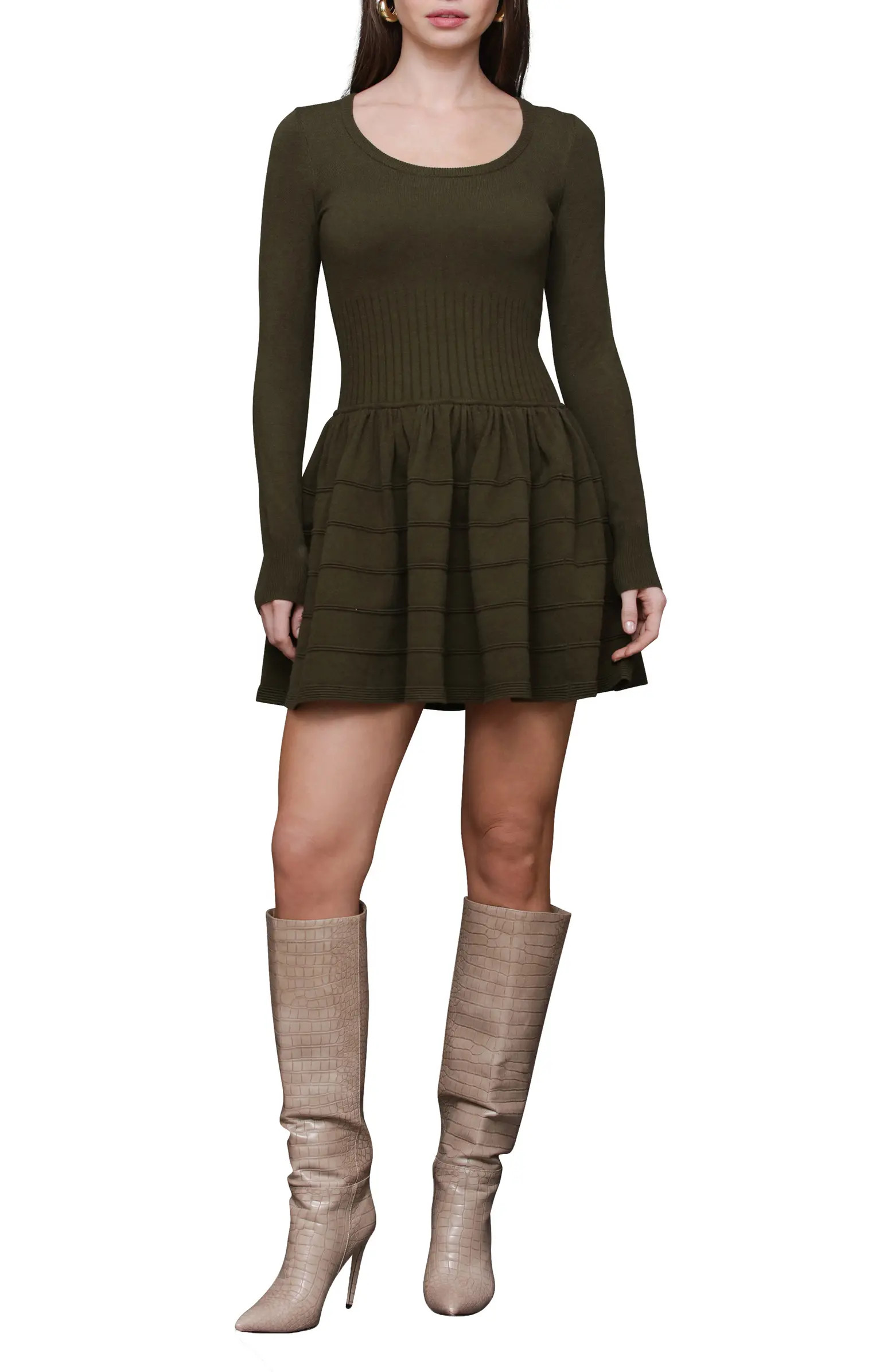 Long Sleeve Mini Sweater Dress | Nordstrom