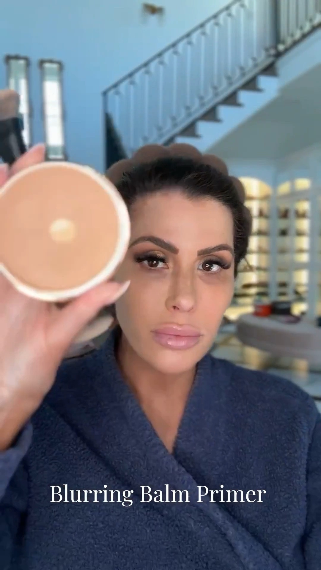 How I applied this Danessa Myricks Blurring Balm Primer! I am wearing shade 4. I use the Makeup by Mario F4 brush and then set this with Bare Minerals setting powder in shade medium beige 12! Danessa Myricks, Blurring Balm Primer, Makeup by Mario Brush, F4 brush, Bare Minerals setting powder, Emily Ann Gemma

#LTKgrwm #LTKBeauty