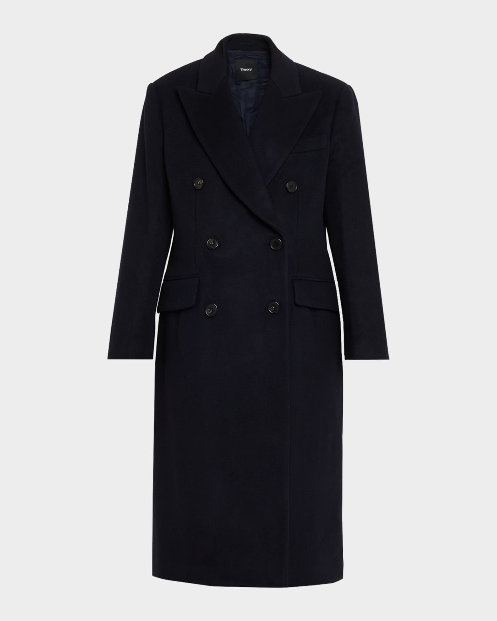 Double-Breasted Wool-Blend Coat | Neiman Marcus