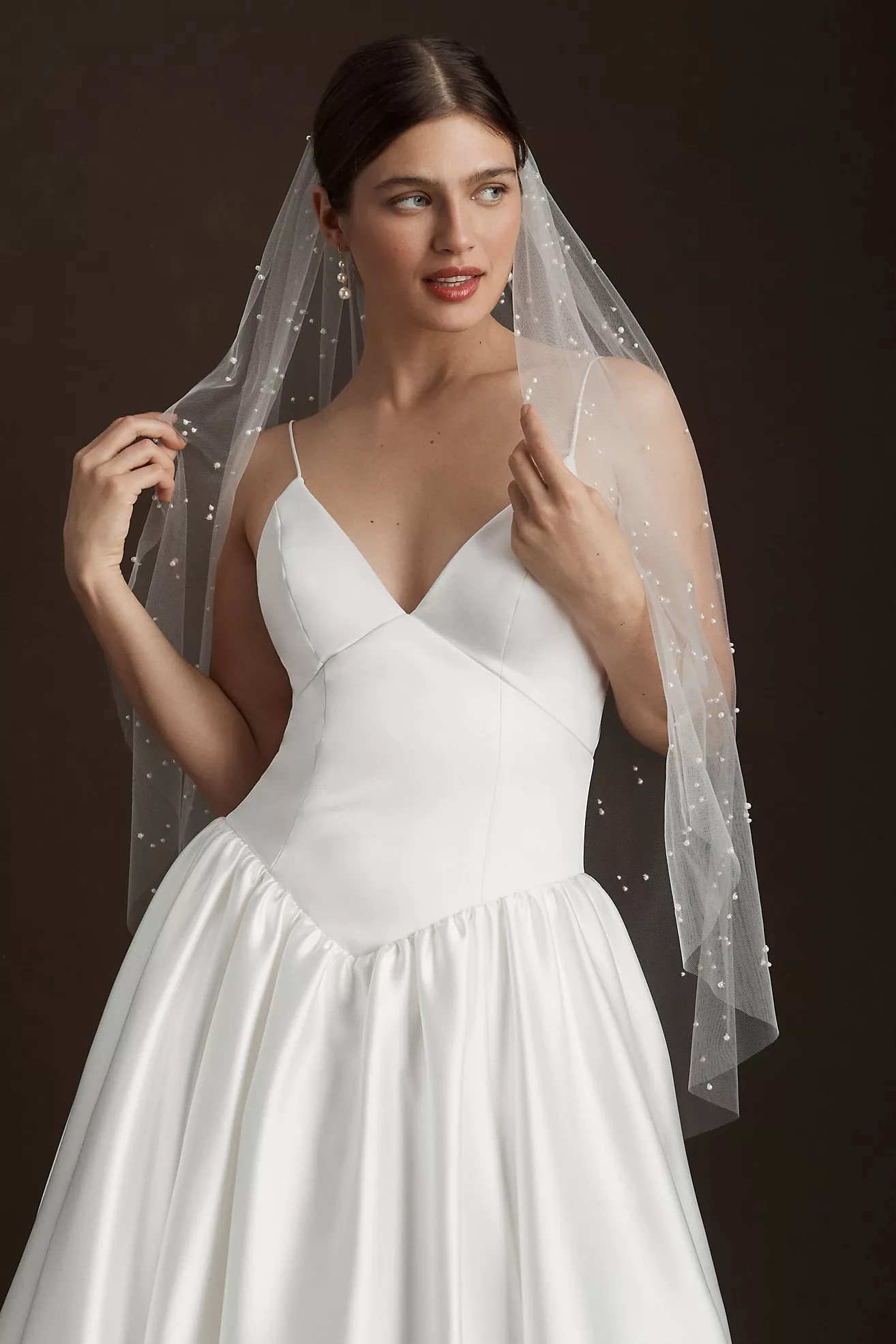 A.B. Ellie Roesia Pearl Fingertip Veil | Anthropologie (US)