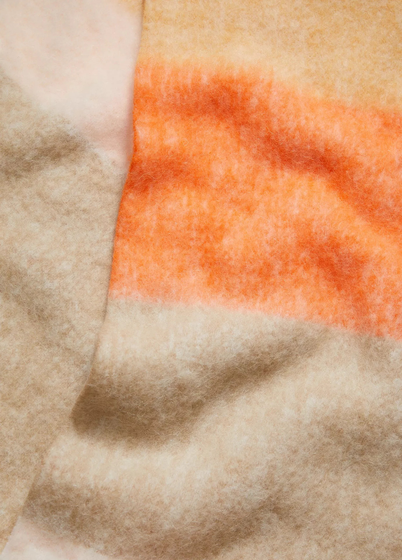 Brushed Alpaca Oversized Striped Scarf | Vince LLC