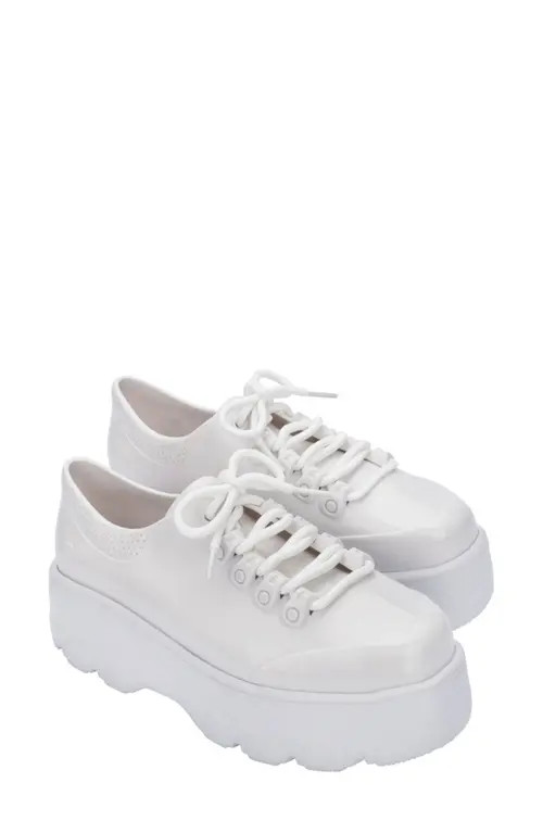 Melissa Kickoff Platform Jelly Sneaker in White at Nordstrom, Size 9 | Nordstrom