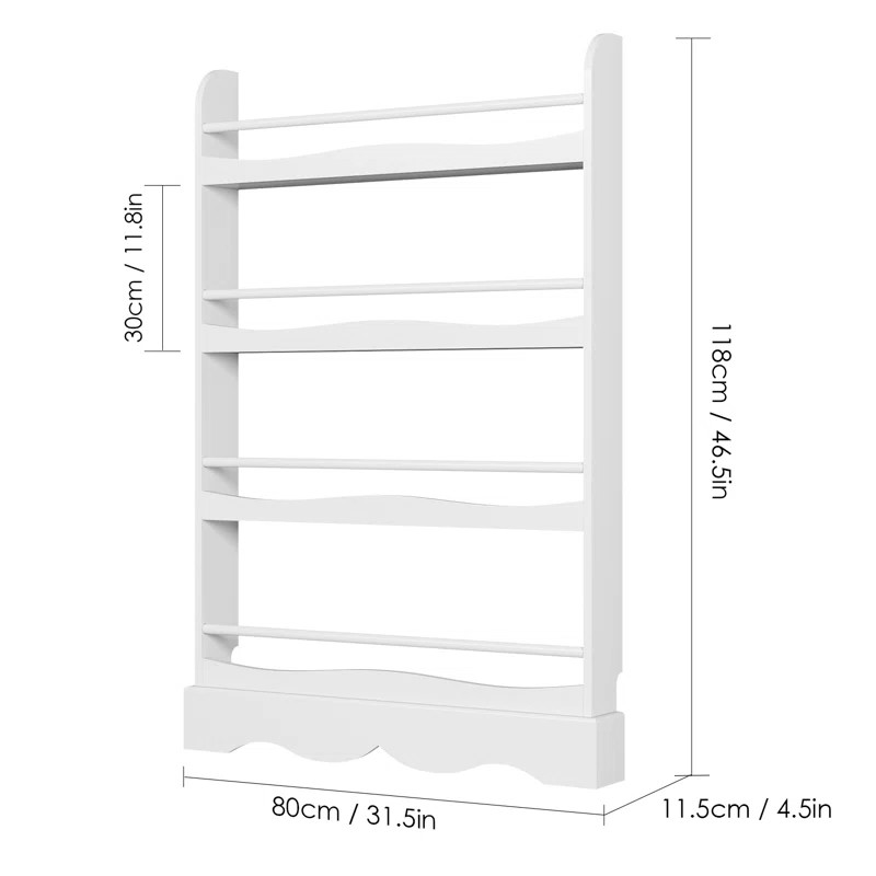 46.5" H X 31.5" W Bookcase | Wayfair North America