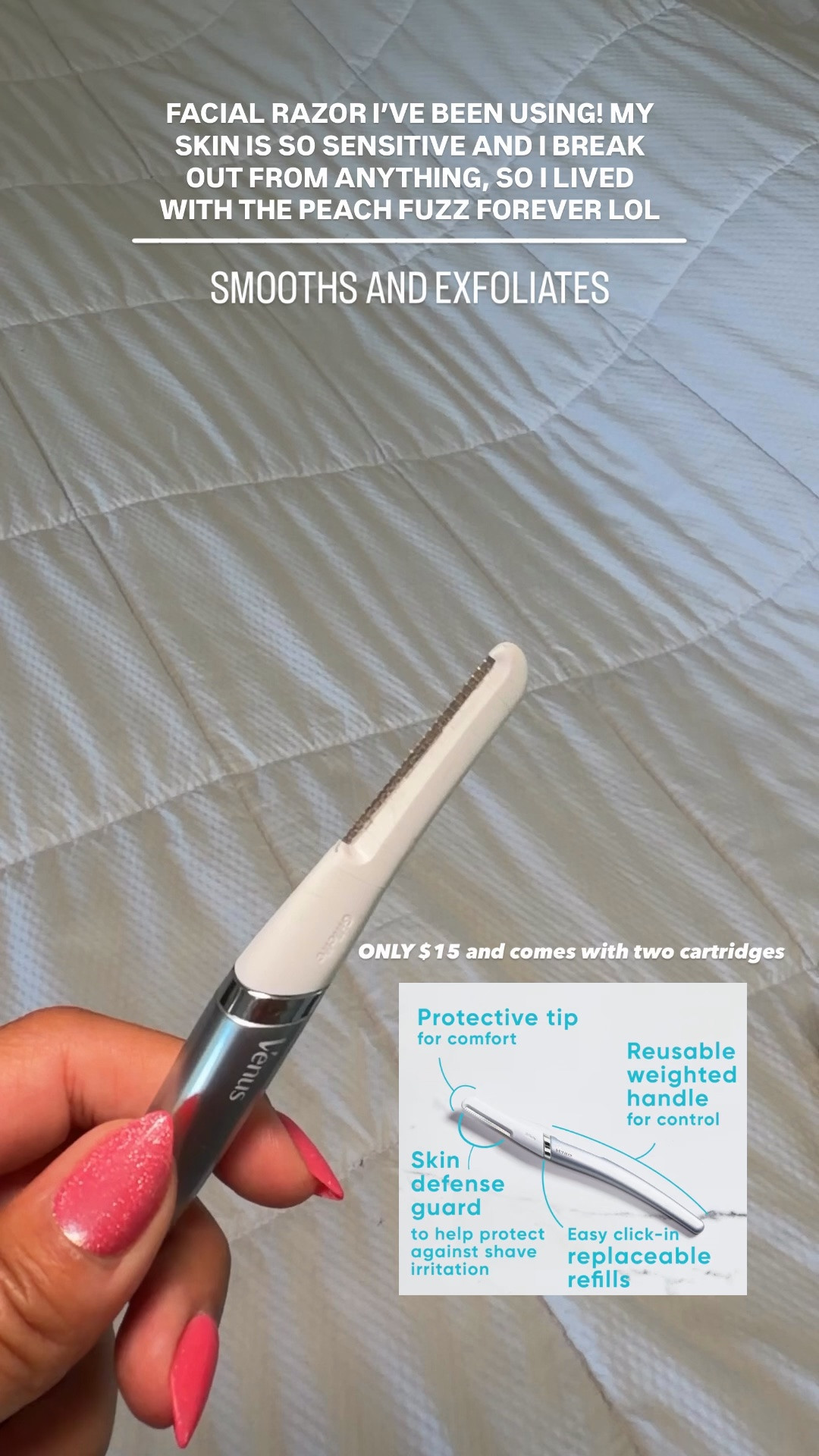 Facial razor I’ve been using that works on sensitive skin!

#LTKBeauty #LTKSeasonal #LTKselfcare