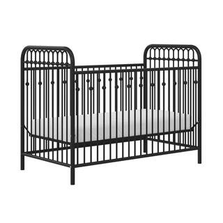Little Seeds Monarch Hill Ivy Black Metal Baby Crib 4549049LS - The Home Depot | The Home Depot
