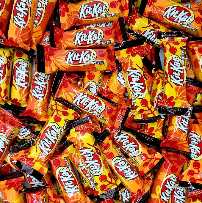 Kit Kat Pumpkin Pie Miniatures - Individually Wrapped Pumpkin Spice - Pumpkin Candies for Hallowe... | Amazon (US)