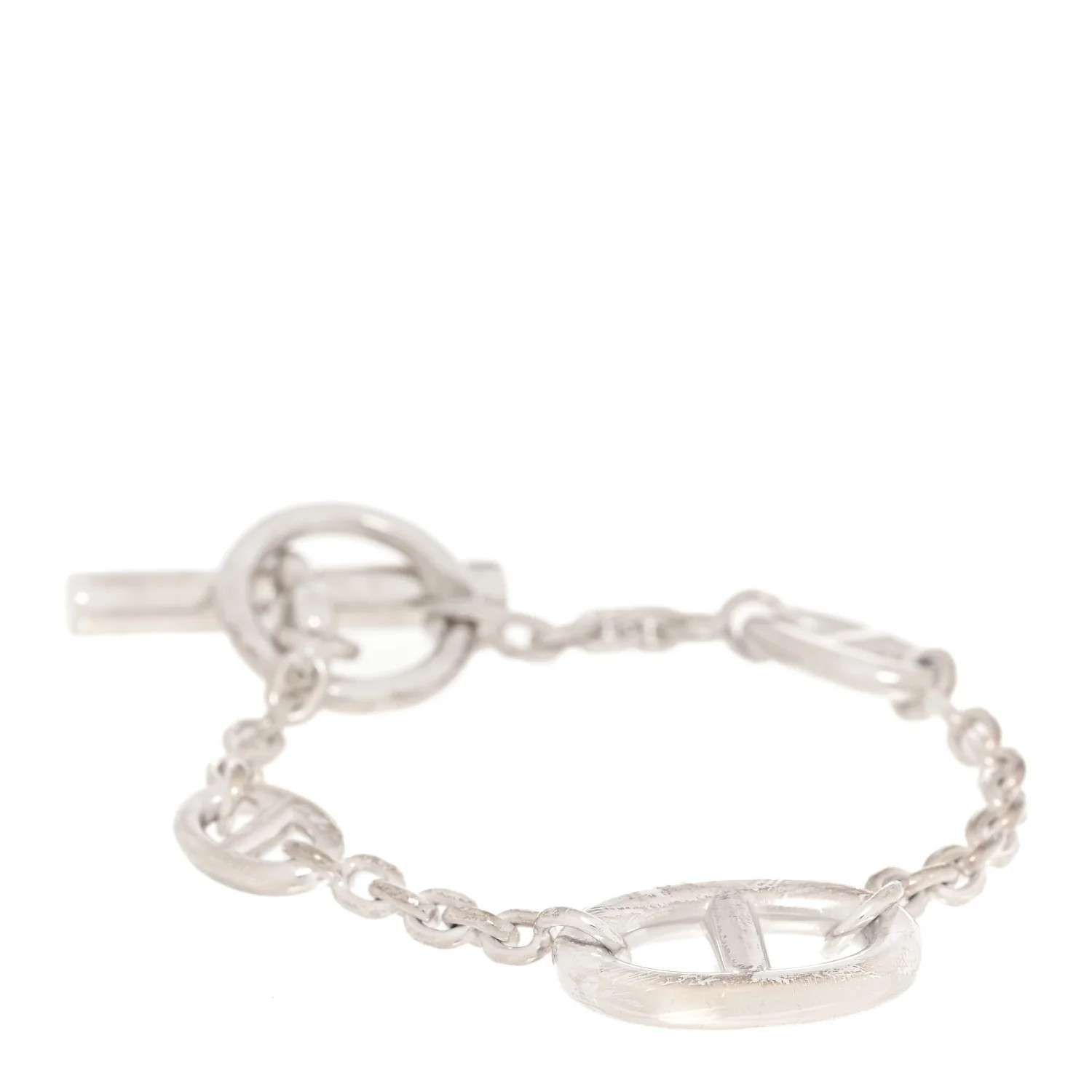 HERMES Sterling Silver Farandole Bracelet ST | FASHIONPHILE (US)