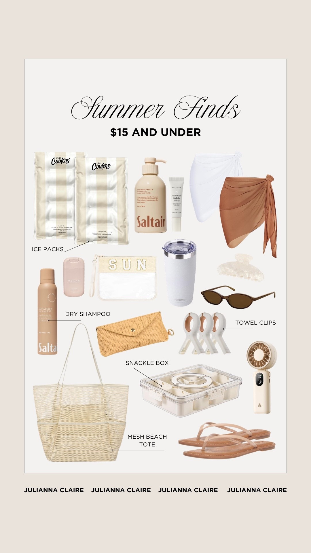 Summer finds $15 and under! 

#LTKgrwm #LTKootd