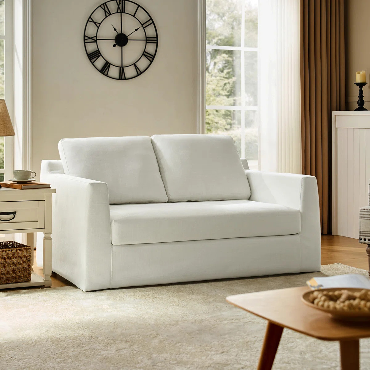 Wade Logan® Wimberly 60" Slipcovered Sofa & Reviews | Wayfair | Wayfair North America