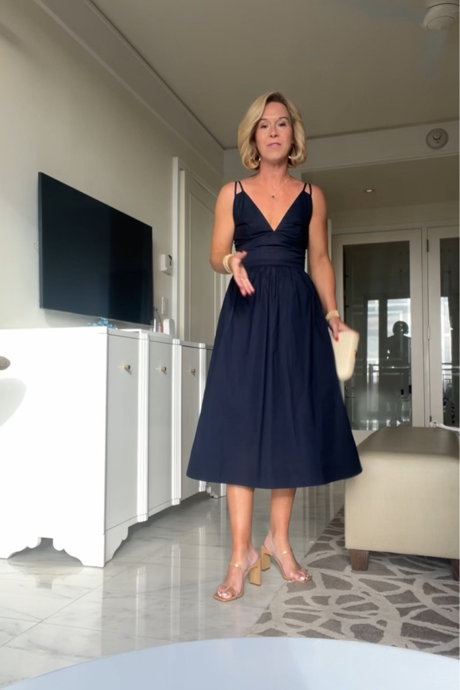 My exact dress is Gilner Farrar, it’s not available to link. But I listed so many great options for you at all price points.