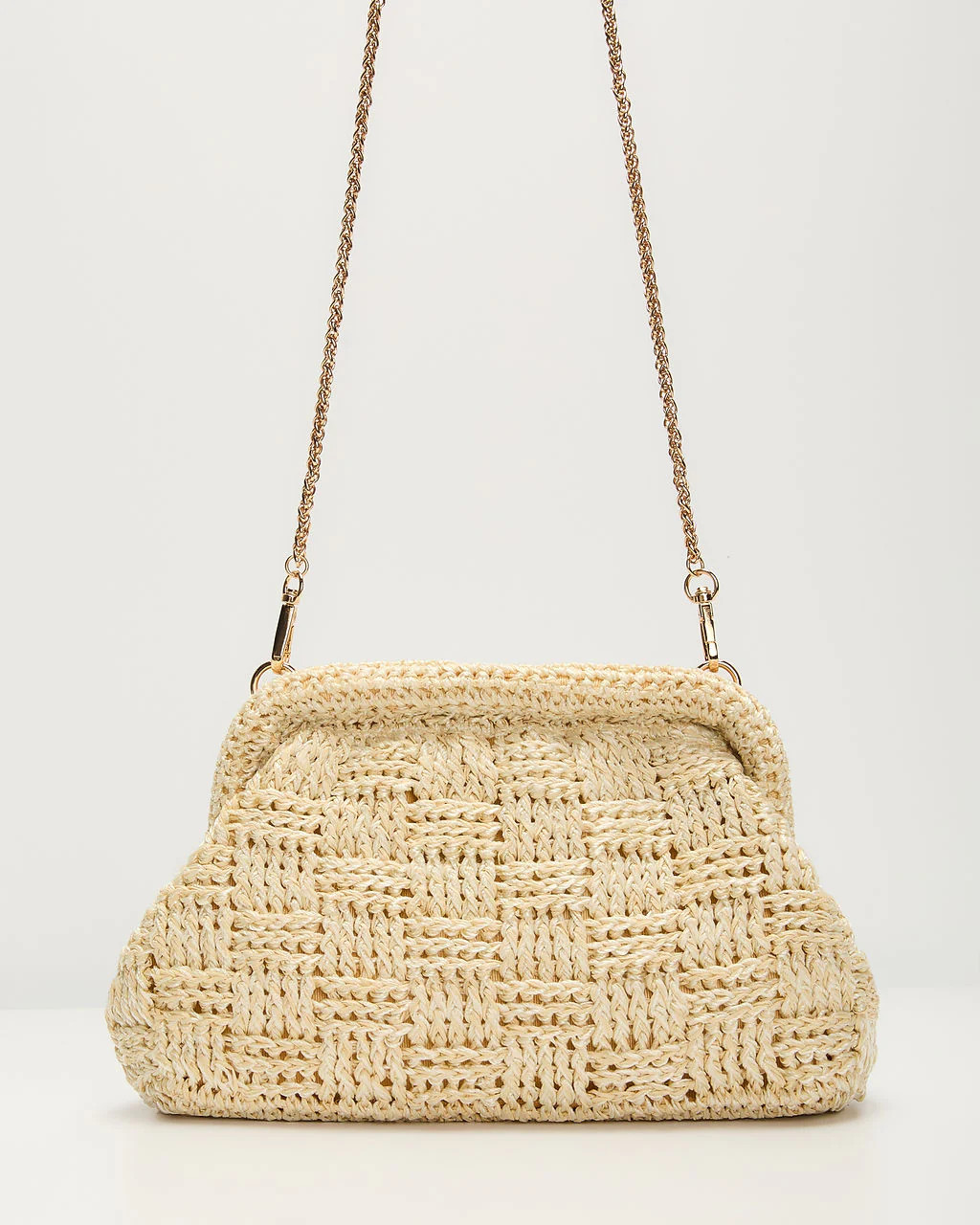 Ruma Woven Straw Pouch Clutch | VICI